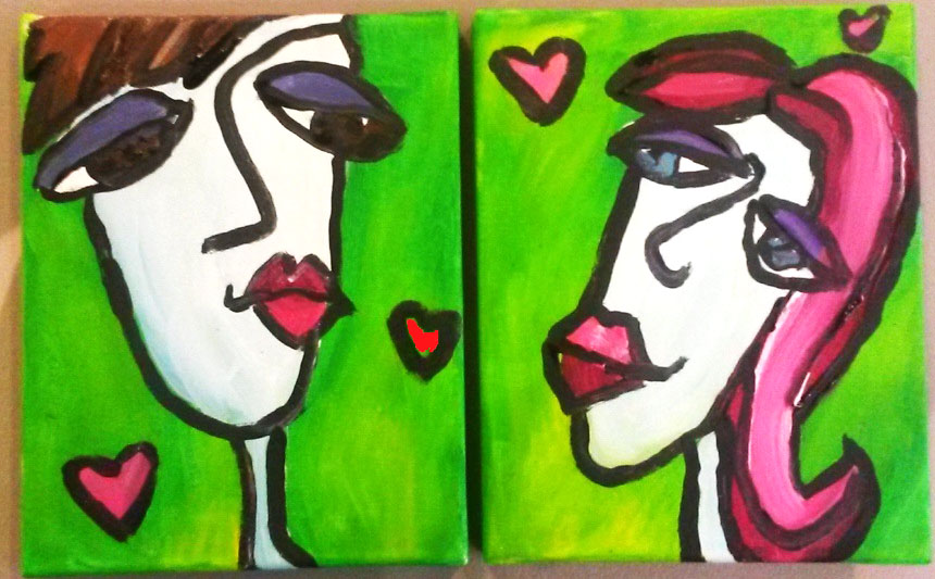 Date Night Cap- Picasso Painting